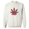 Cannabis Marijuana Leaf Crewneck Sweatshirt