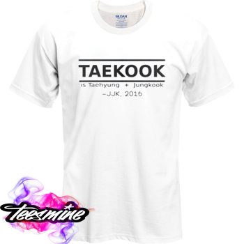Bts Taekook Is Taehyung Jungkook 2016 T Shirt