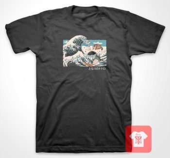 Studio Ghibli - Totoro Kanagawa Wave T Shirt