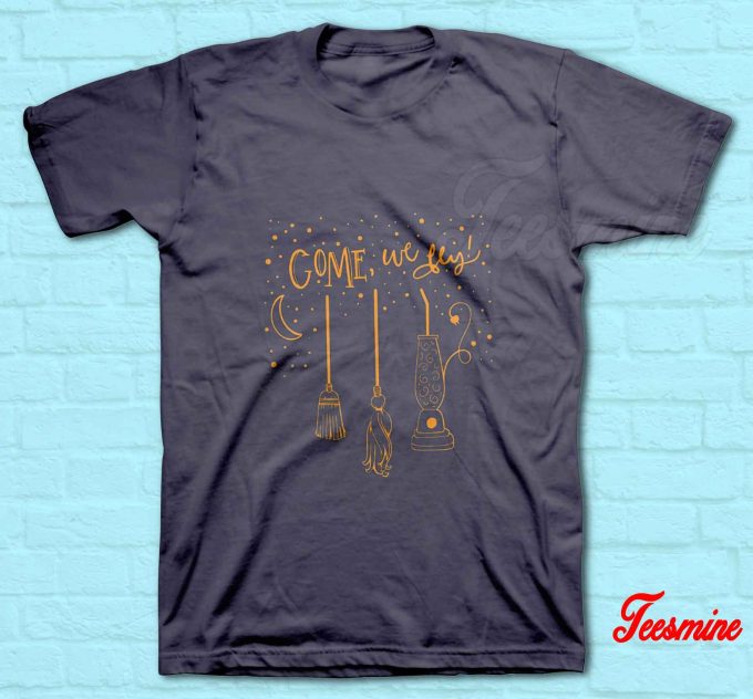 Halloween Come We Fly T-Shirt Navy