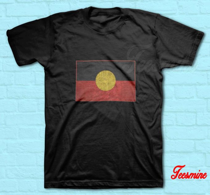 Aboriginal Flag T-Shirt Black