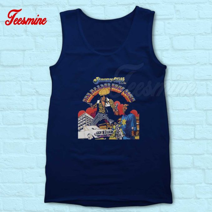 The Harder They Come Tank Top Navy