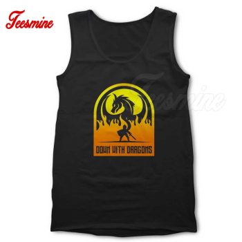 Down With Dragons Tank Top Black