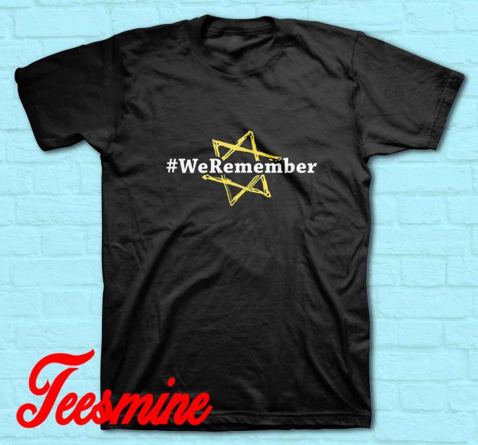 We Remember Candle Holocaust T-Shirt