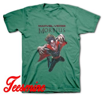 Morbius Comics Villain Vampire T Shirt Green