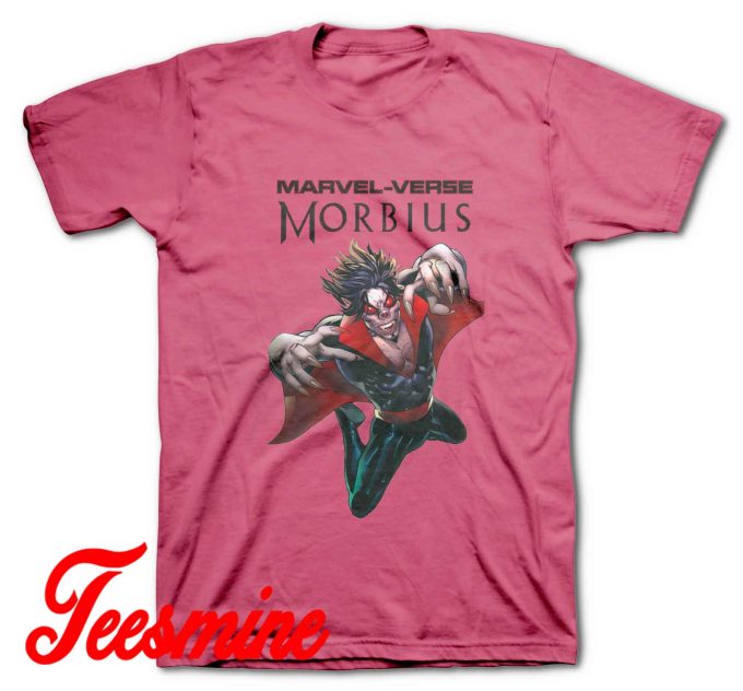 Morbius Comics Villain Vampire T Shirt Pink