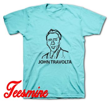 John Travolta Adam Project T-Shirt Light Blue