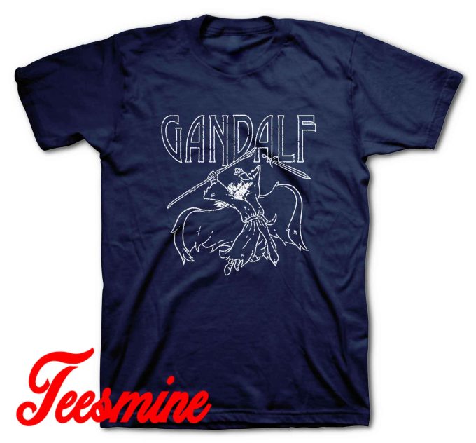 The Wizard Gandalf T-Shirt Color Navy