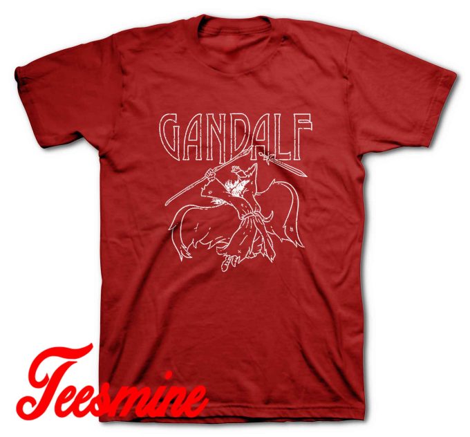 The Wizard Gandalf T-Shirt Color Red