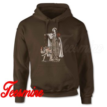 St. Therese of Lisieux Hoodie Color Brown