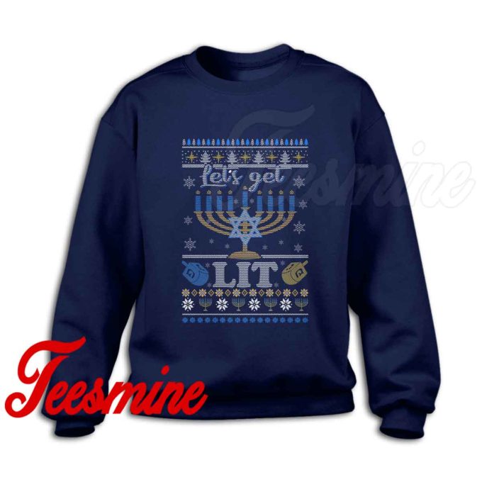 Hanukkah Let's Get Lit Sweatshirt