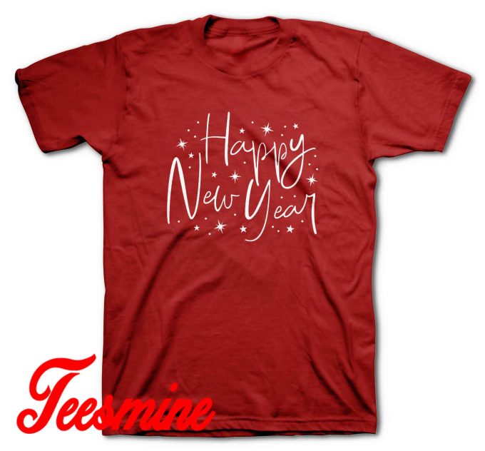 Happy New Year T-Shirt Color Red