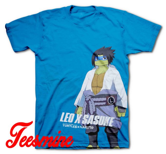 Teenage Mutant Ninja Turtles x Naruto T-Shirt Color Blue