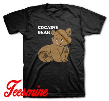 Cocaine Bear T-Shirt Color Black