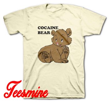 Cocaine Bear T-Shirt Color Cream