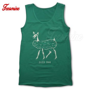 Dill Doe Pickle Tank Top Color Green