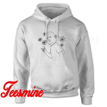 Bobby Hill Flower Power Rock Hoodie Color White